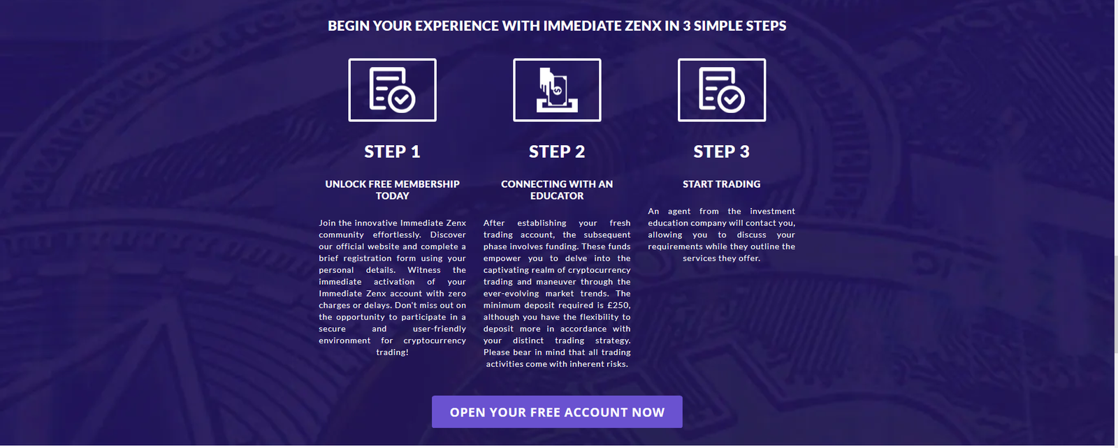 Immediate-Zenx-registration